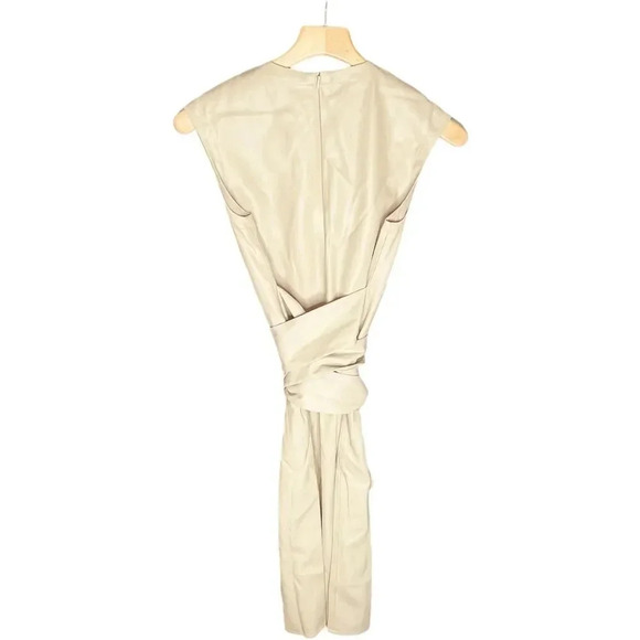 Modern Citizen Pilar Vegan Leather Tie-Front Midi Dress - Picture 11 of 16